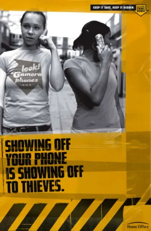 Showing off your phone is showing off to thieves.