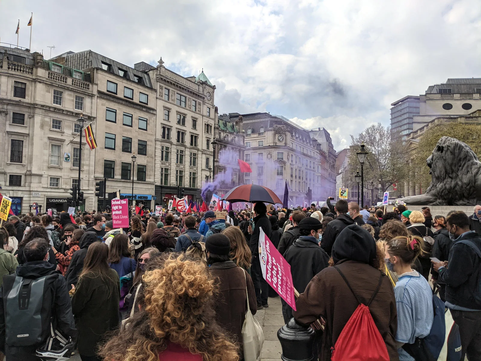 KIll the Bill protest, Trafalgar Square, May Day 2021