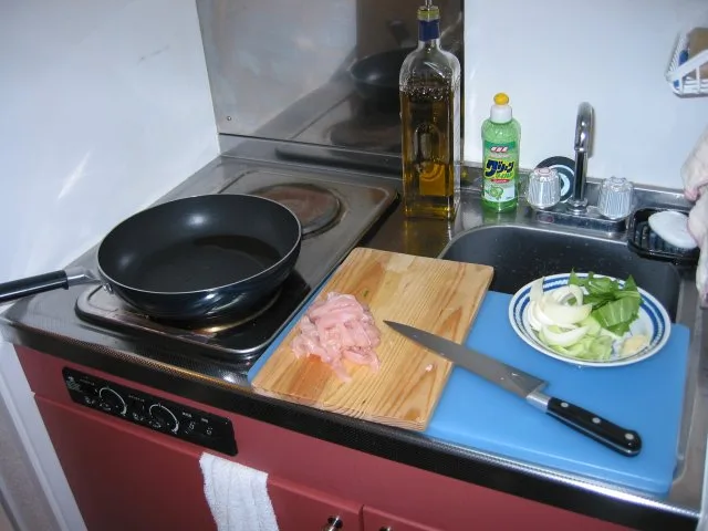 Photo of my tiny kitchen