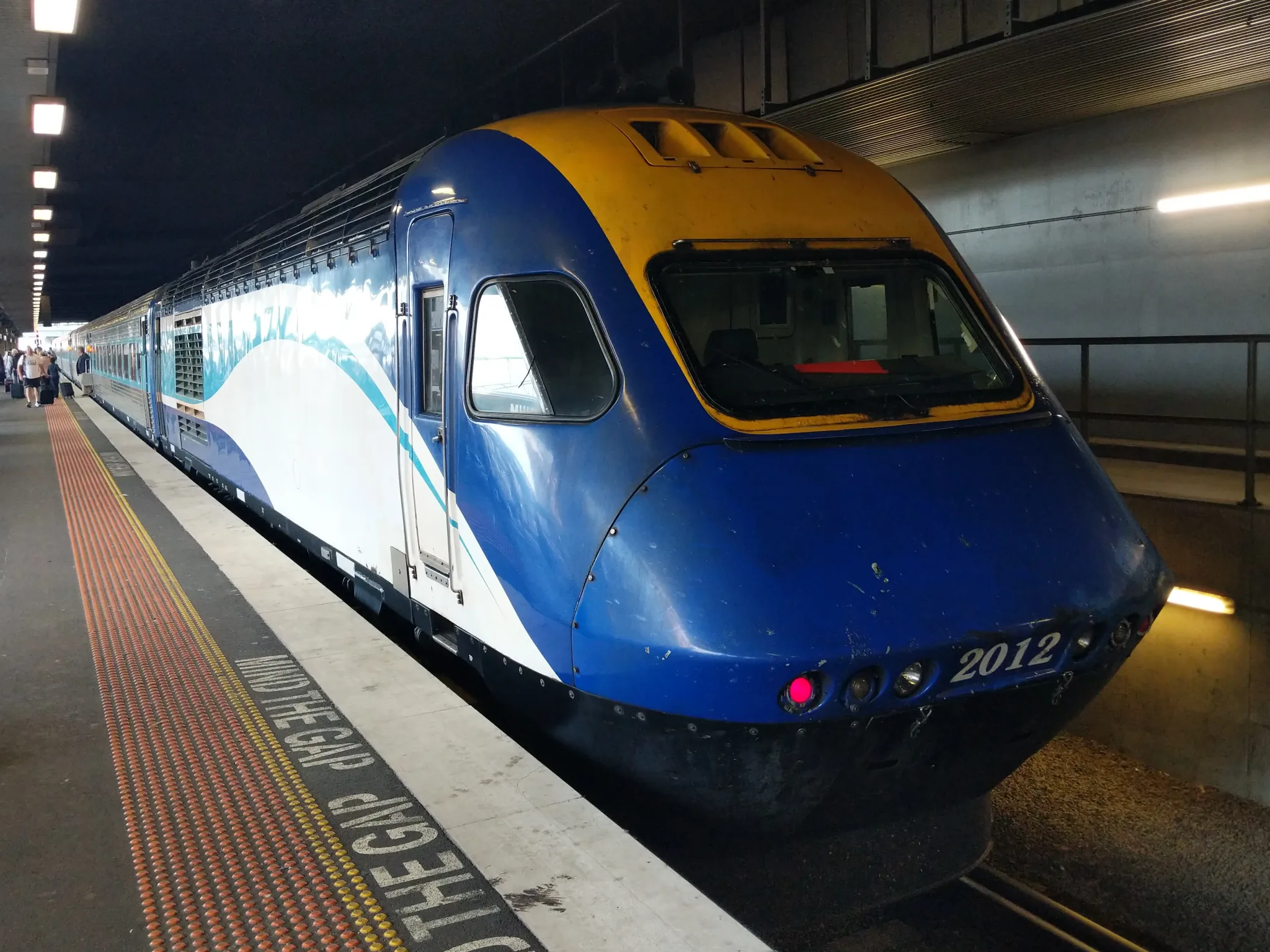 The power car of an XPT train. It looks very similar to an InterCity 125.