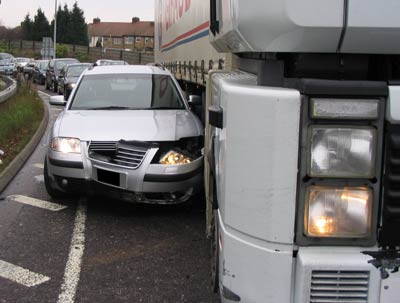Car vs lorry