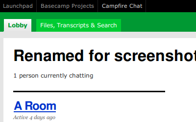 Screenshot of Campfire Lobby