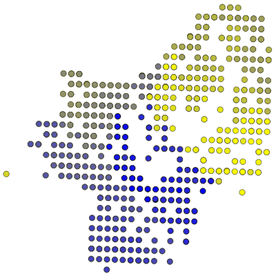 SE16 postcodes visualised